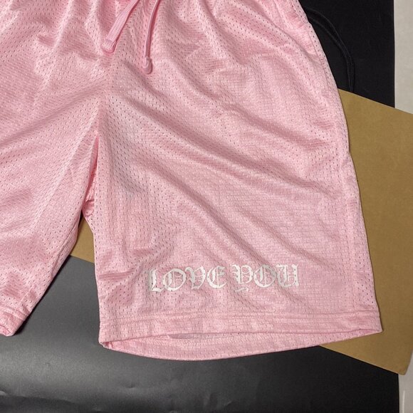 Chrome Hearts Mesh Varsity Shorts Pink - Picture 4 of 6